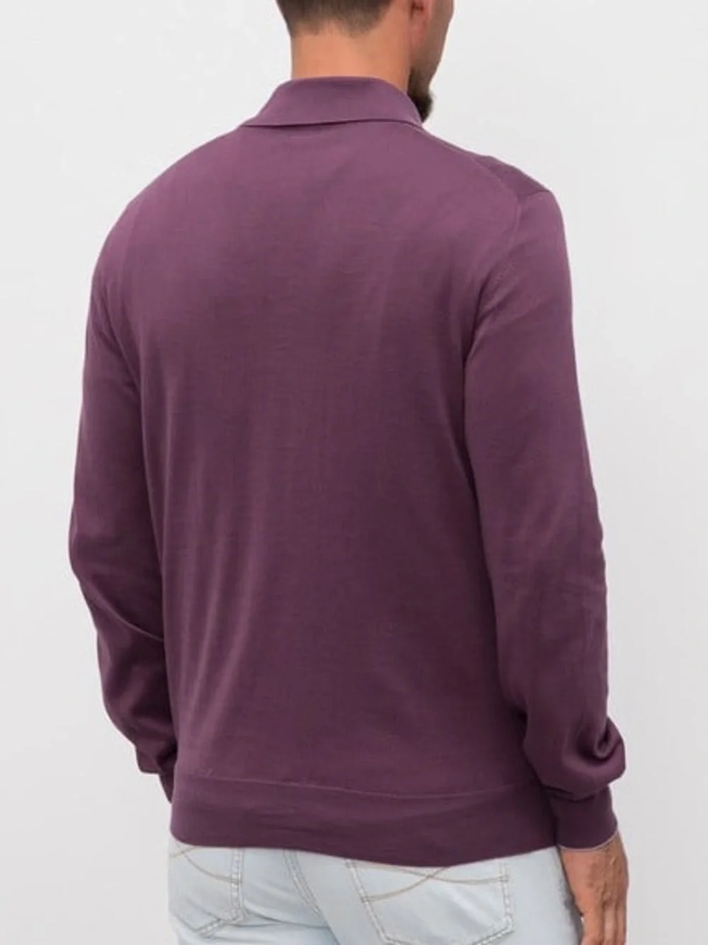 Brunello Cucinelli Men's Plum-Purple Crewneck Sweater - Picture 1 of 4